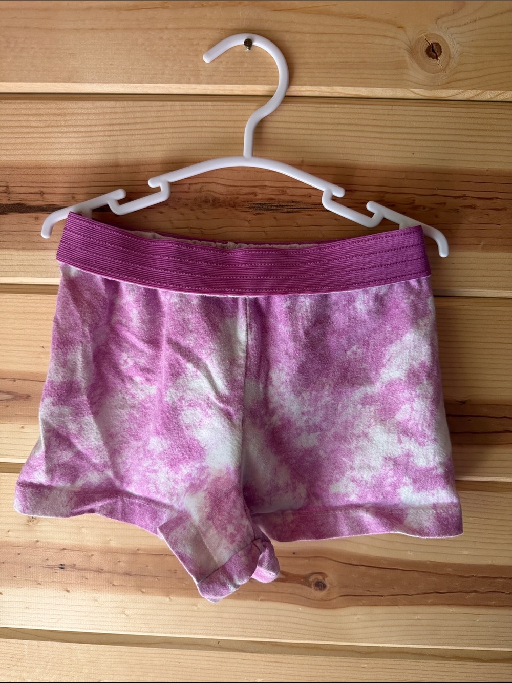 Garanimals Pink and White Tie-Dye Knit Shorts